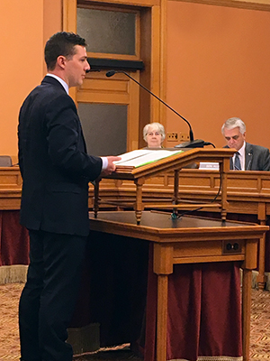 KU Law student Kevin Berndt
